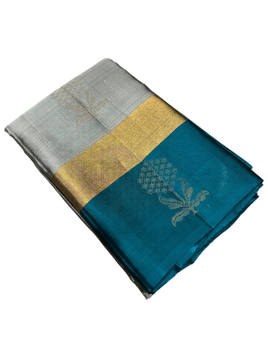 Southloom Pure Handloom Kanchipuram Silk Saree with Butta Work