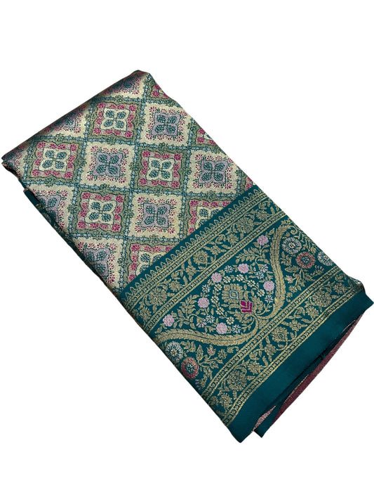 Southloom Semi Silk Saree with Woven Work on Body and Borders