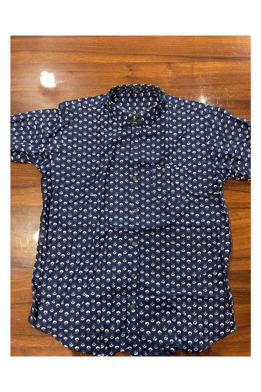 Southloom Jaipur Pure Cotton Printed Shirt For Men (3XL)