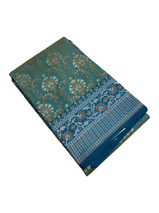 Southloom Banarasi Silk Saree with Woven Work on Body and Borders