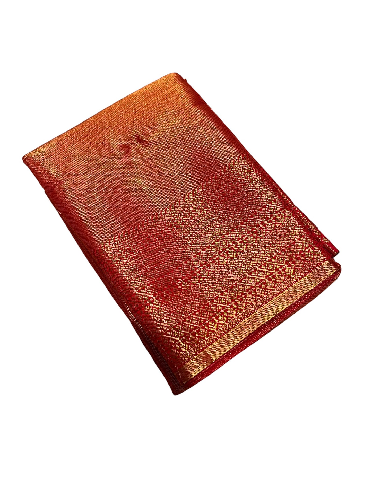 Southloom Premium Semi Silk Zari Work Brocade Saree in Bridal Red with Matching Pallu