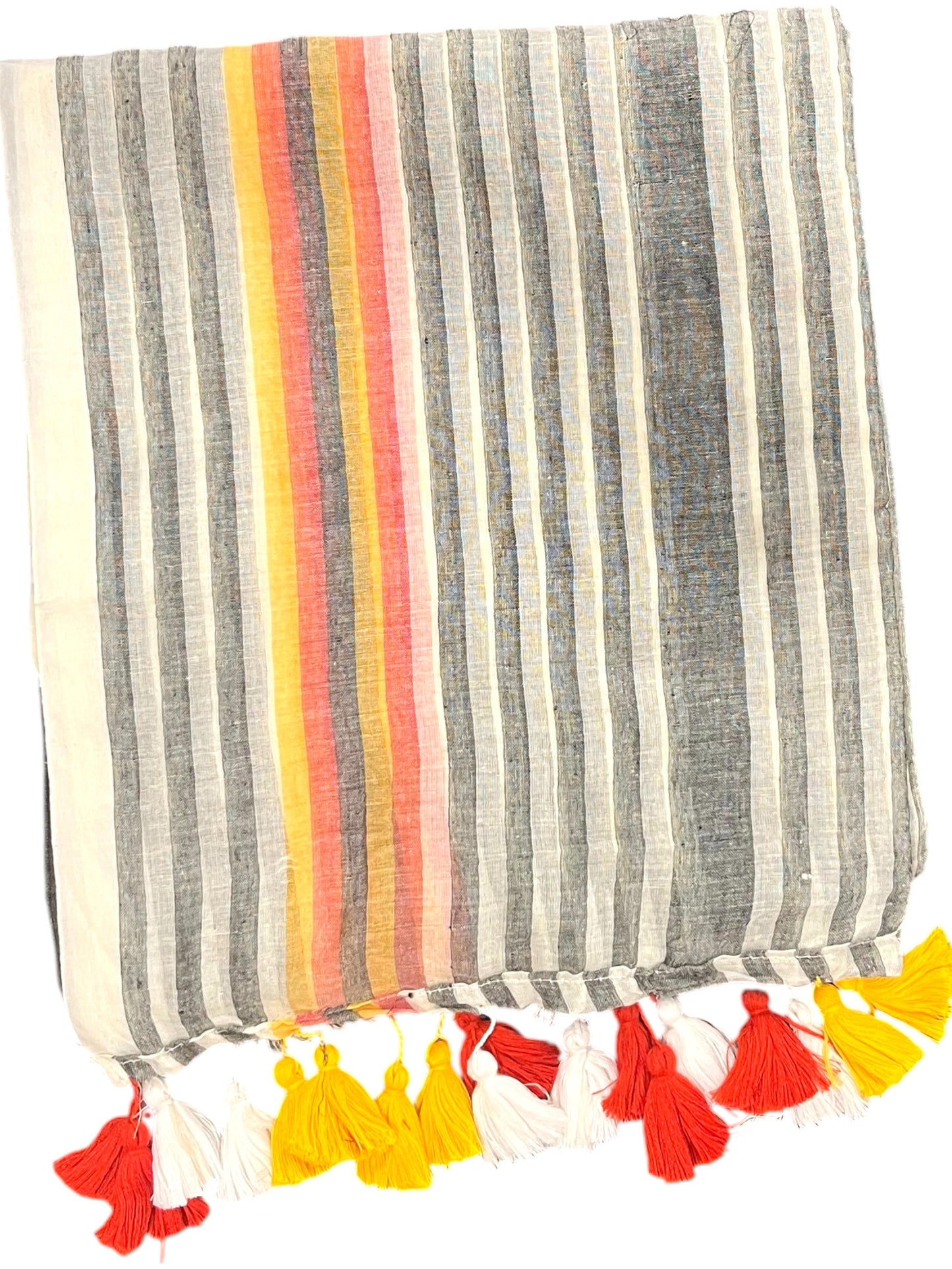 Southloom Mul Cotton 120 x 120 Soft Fabric Saree in Black Colour
