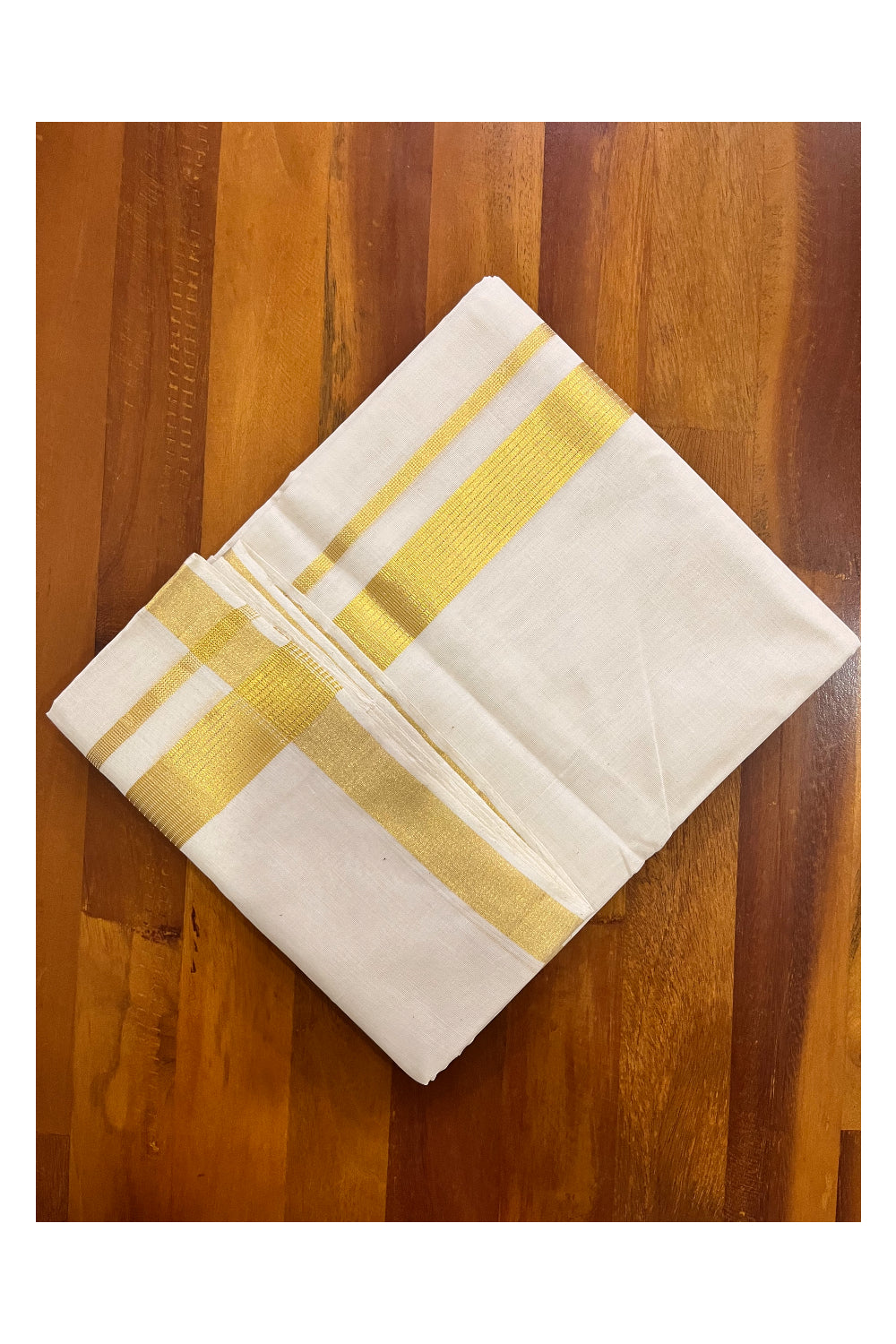 Southloom Super Premium Balaramapuram Unakkupaavu Handloom Wedding Kasavu Mundu (South Indian Kerala Dhoti)