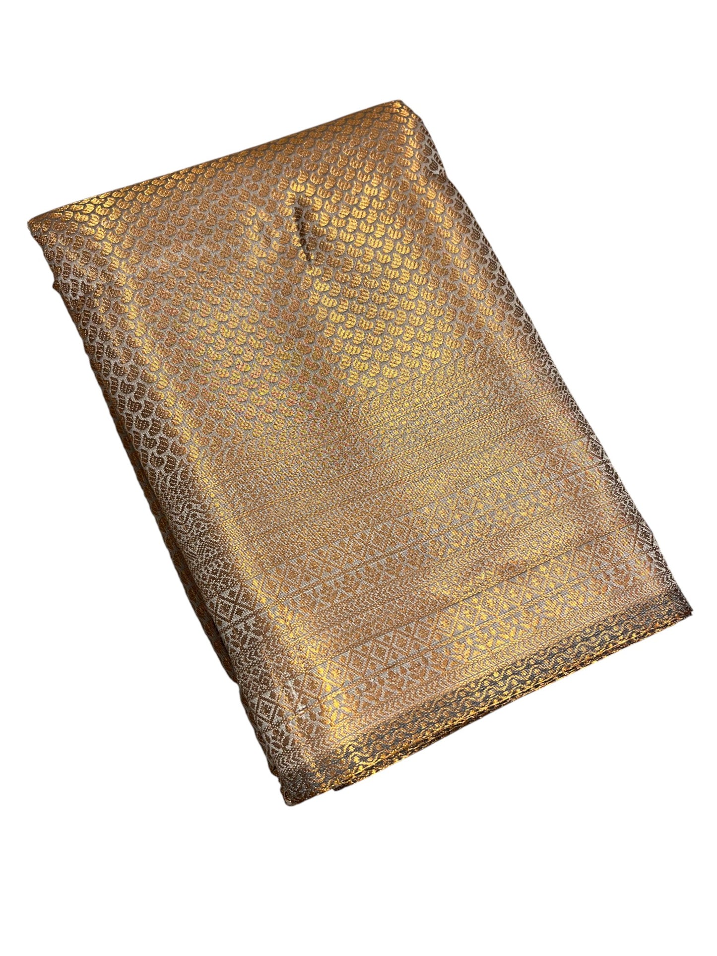 Southloom Premium Semi Silk Zari Work Brocade Saree in Bridal Grey with Matching Pallu