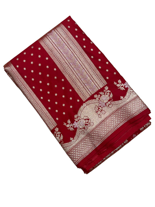Southloom Pure Banarasi Silk Saree with Woven Work on Body and Borders