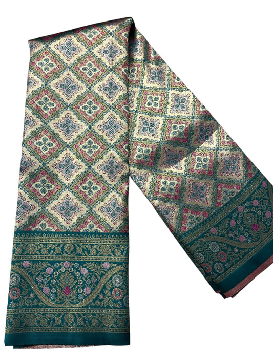 Southloom Semi Silk Saree with Woven Work on Body and Borders