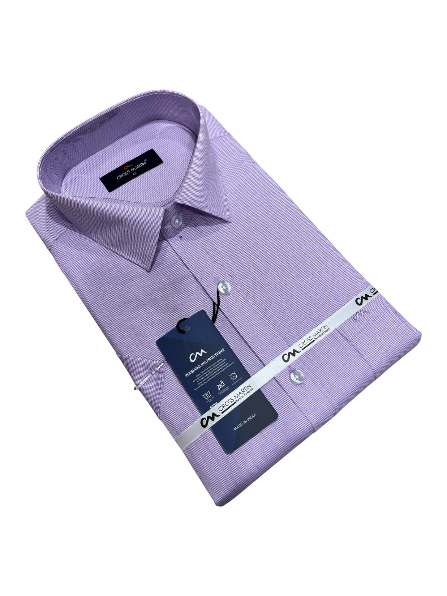 Southloom Pure Cotton Lavander Plain Shirt (XL HS)