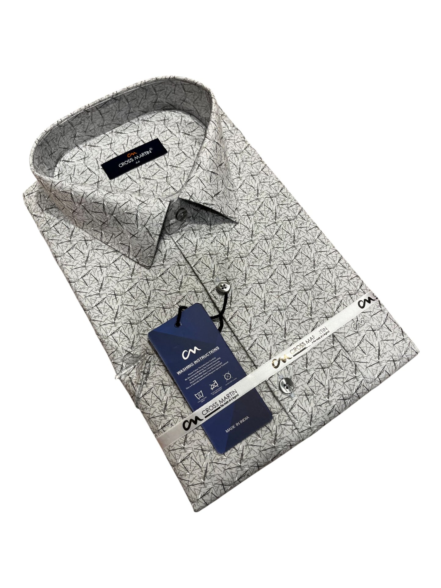 Southloom Pure Cotton Green Printed Shirt (44 HS)