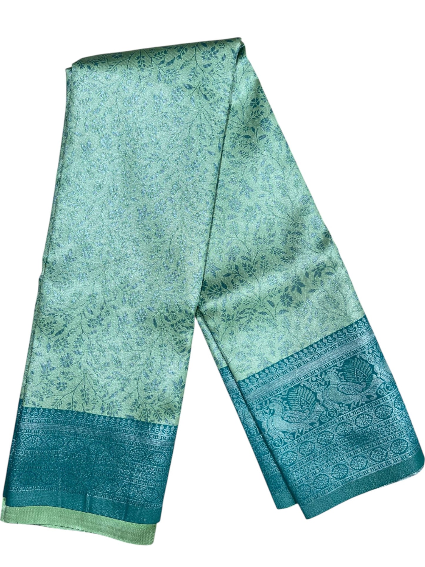 Southloom Tissue Silk Saree with Woven Work on Body and Borders