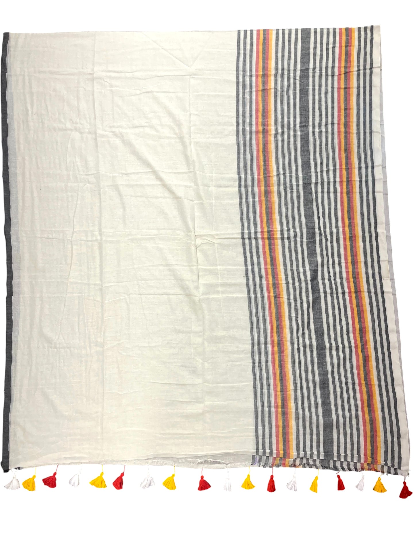 Southloom Mul Cotton 120 x 120 Soft Fabric Saree in Black Colour