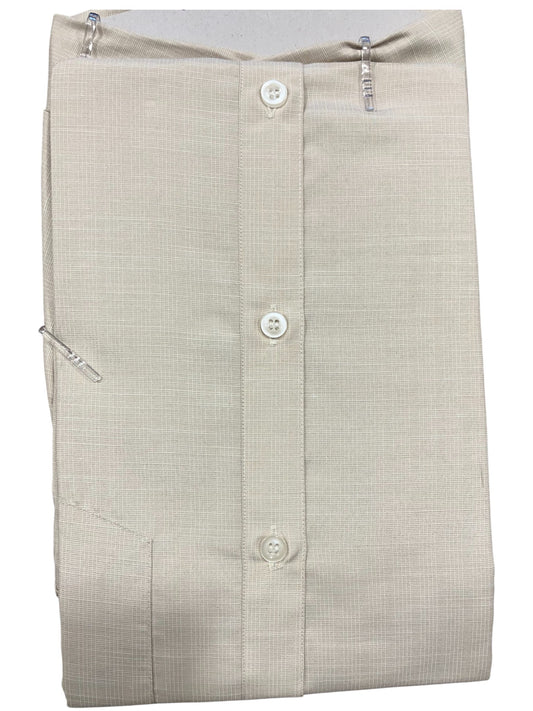 Southloom Pure Cotton Beige Lines Shirt (46 HS)