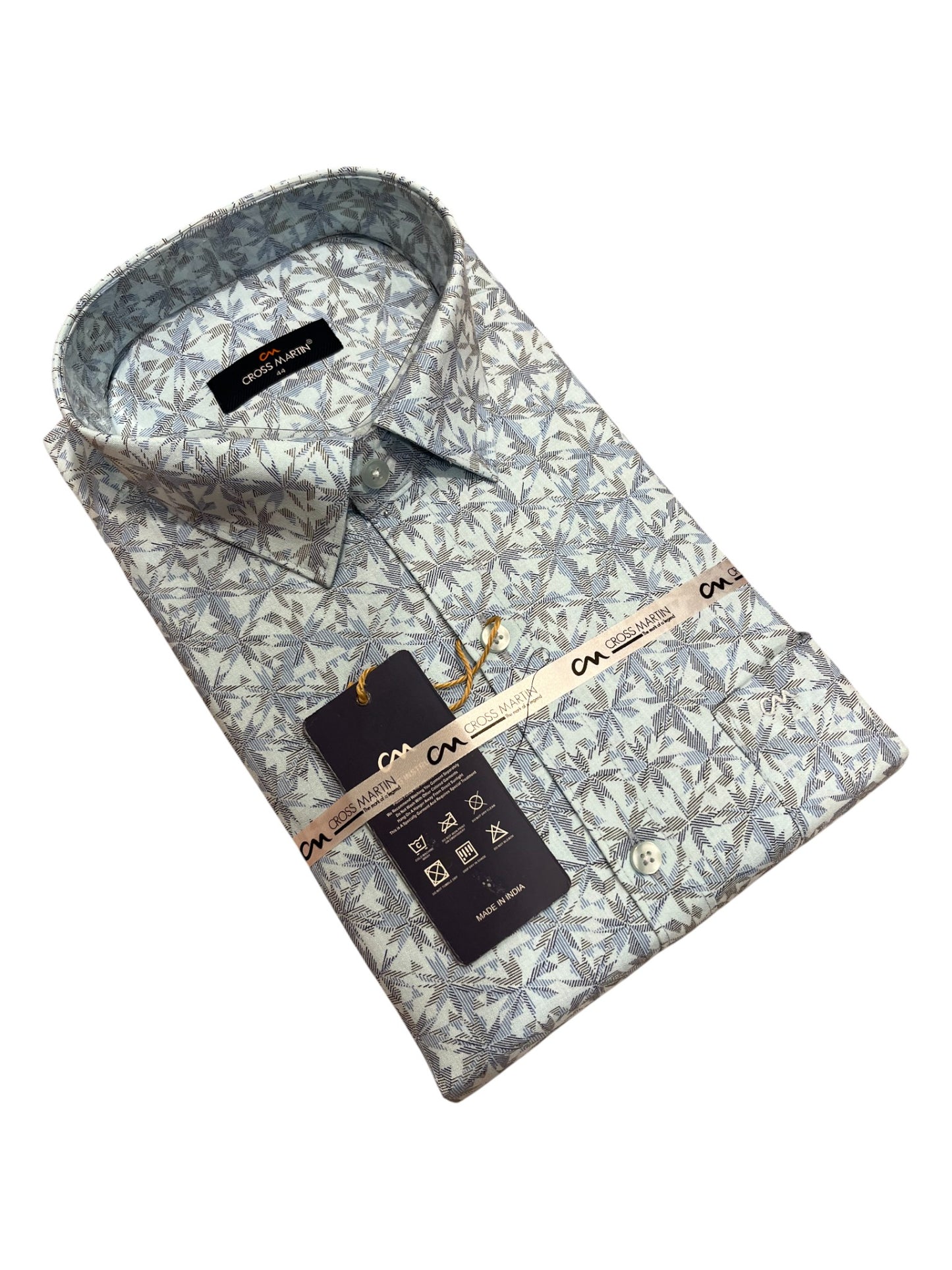 Southloom Pure Cotton Brown Printed Shirt (44 FS)