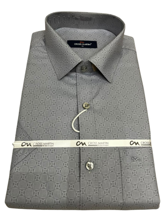Southloom Pure Cotton Gray Printed Shirt SLSHIRT 40HS