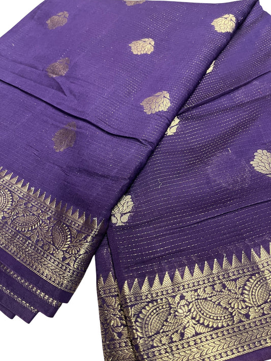 Southloom Georgete Banarasi Silk Saree with Woven Work on Body and Borders