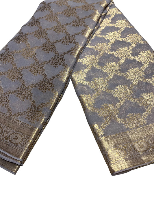Southloom Georgete Banarasi Silk Saree with Woven Work on Body and Borders