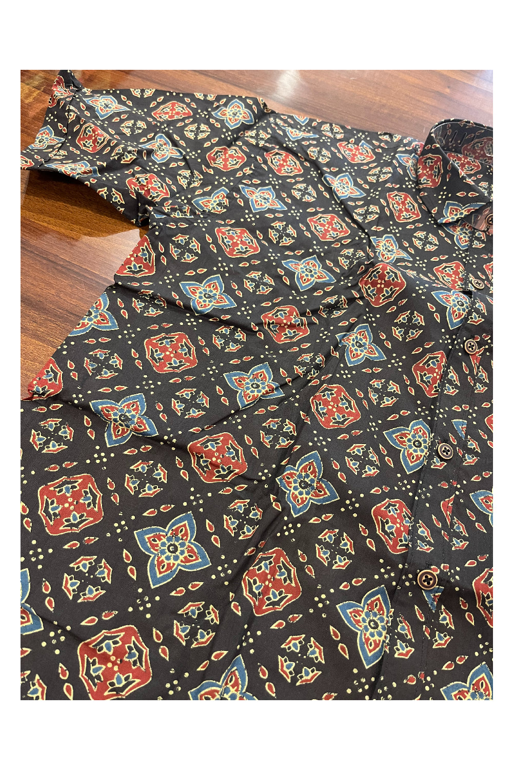 Southloom Jaipur Pure Cotton Printed Shirt For Men (XL)