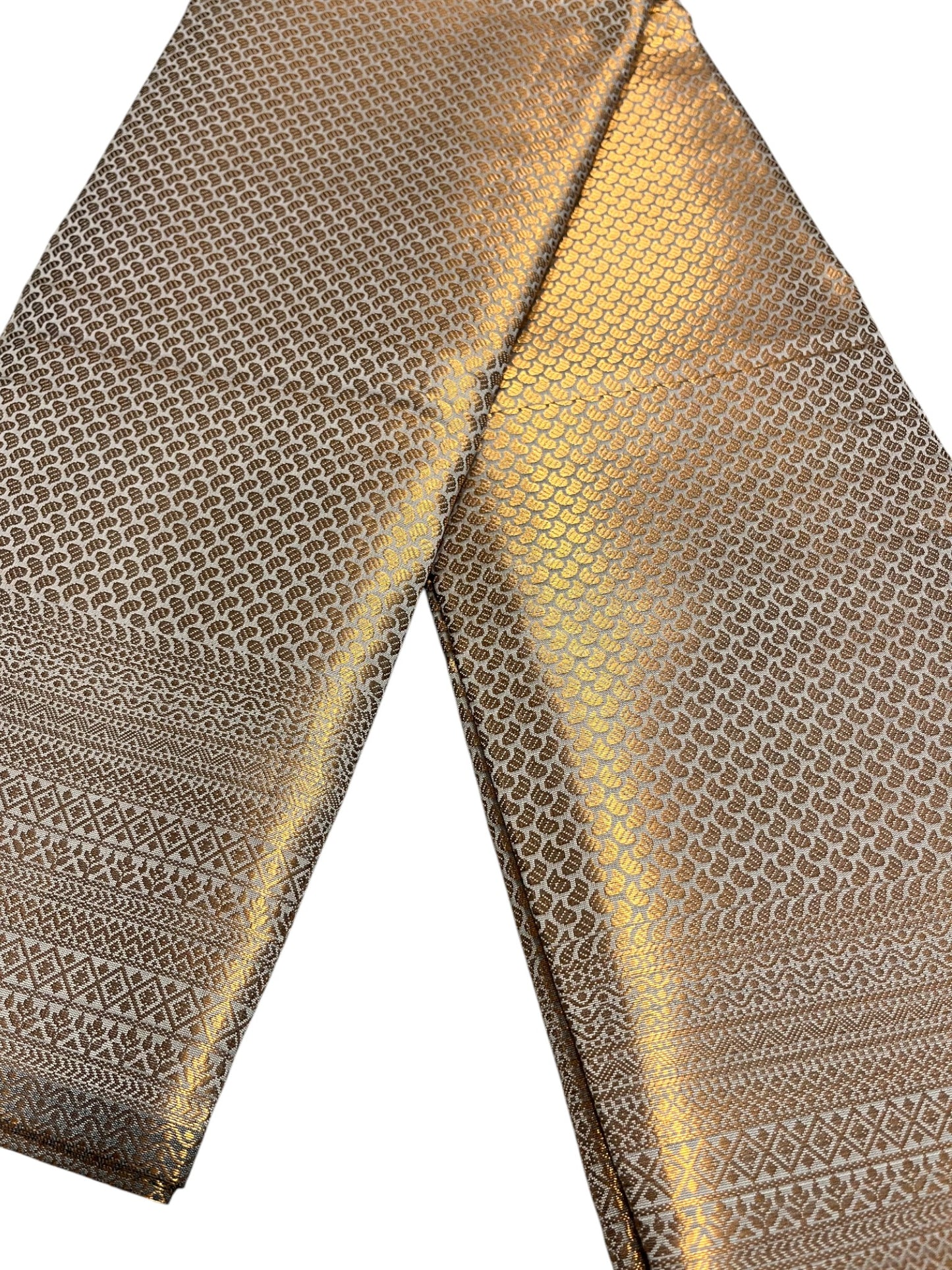 Southloom Premium Semi Silk Zari Work Brocade Saree in Bridal Grey with Matching Pallu