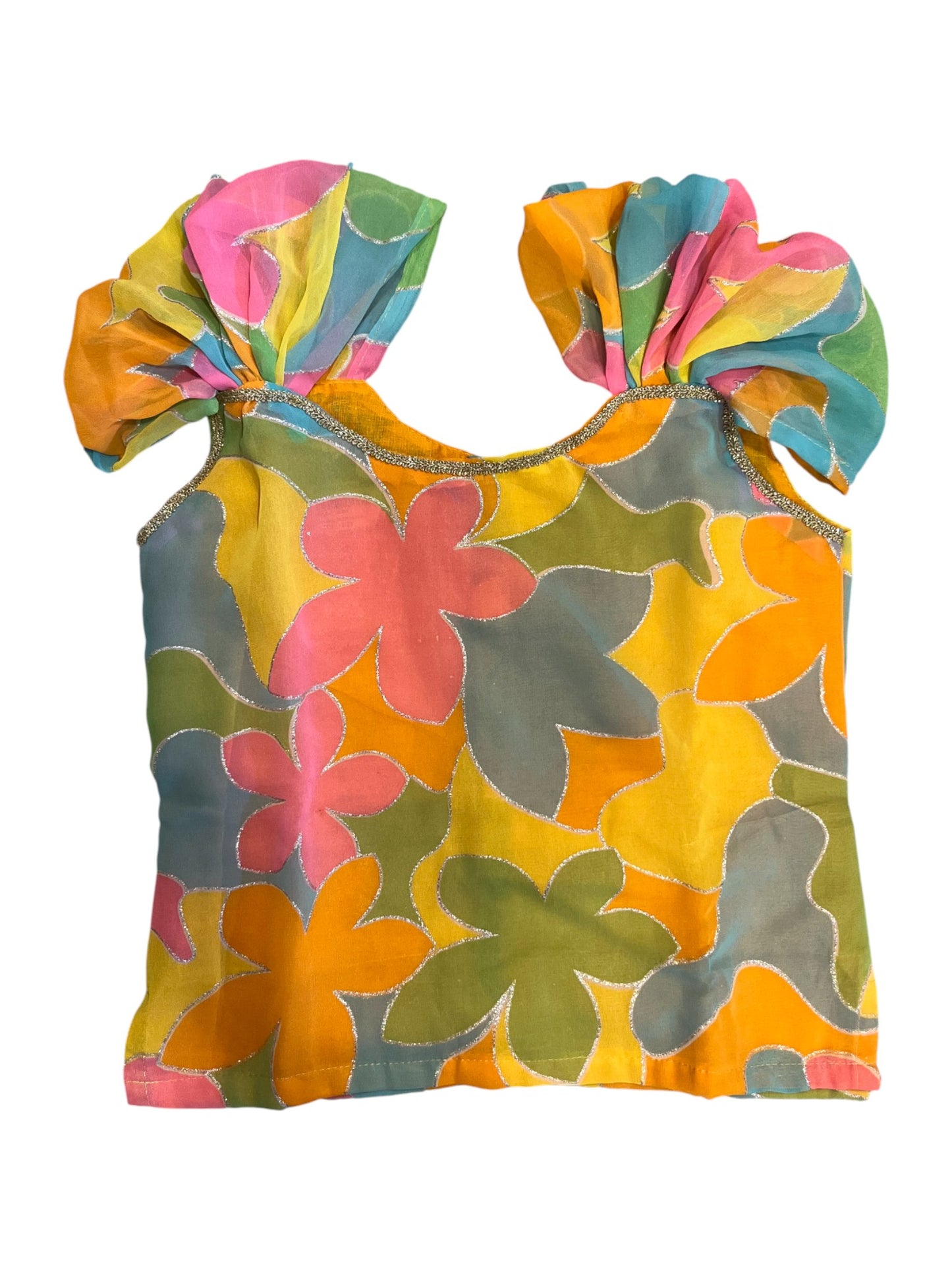 Southloom Kerala Cotton  Pavada Blouse for Kids