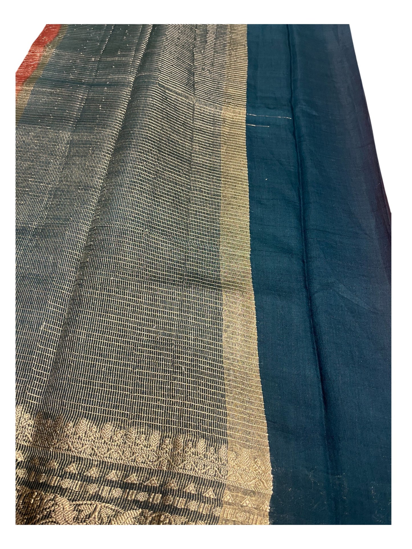 Southloom Banarasi Semi Silk Saree with Woven Work on Body( Red)