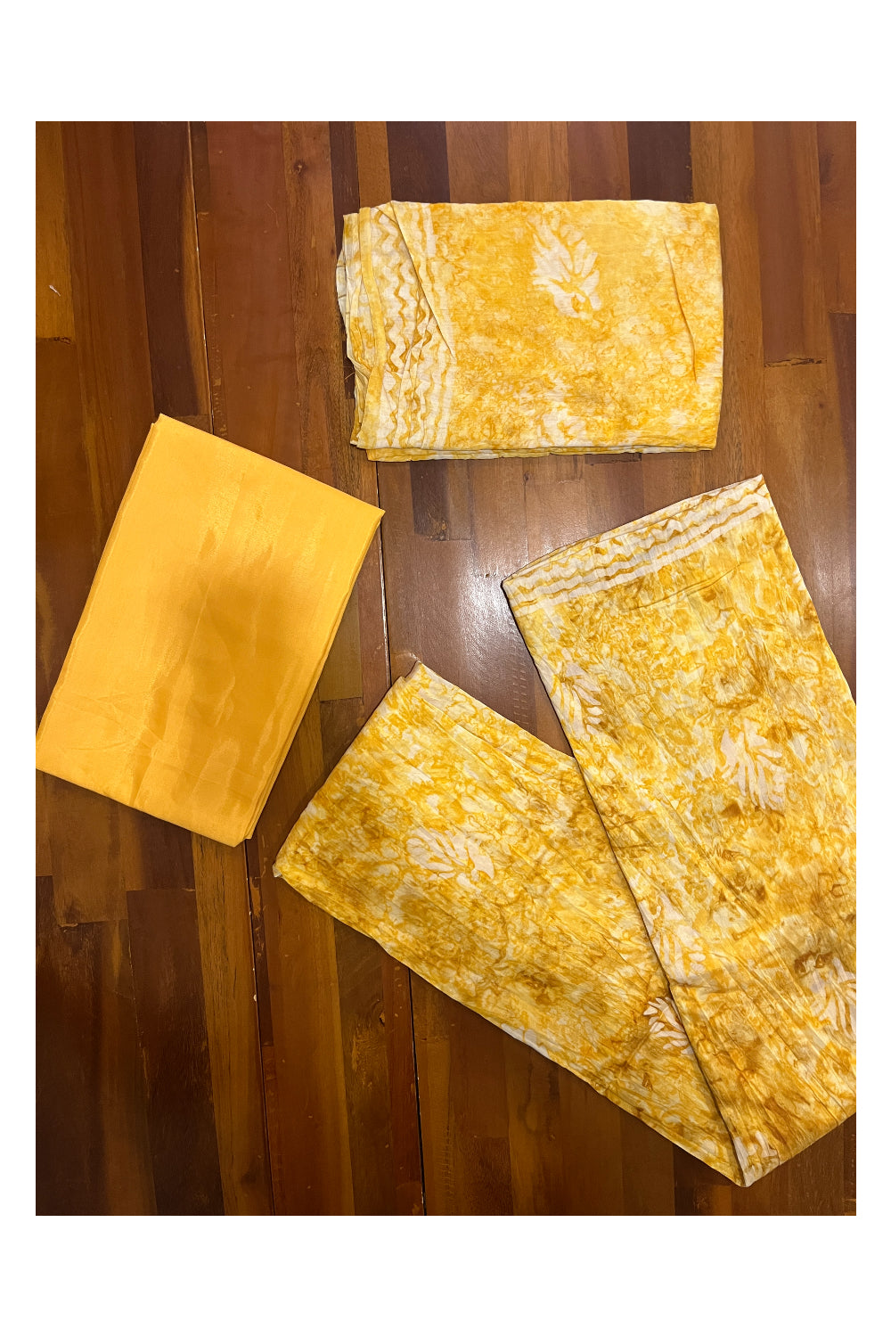 Southloom™ Cotton Churidar Salwar Suit Material in Yellow