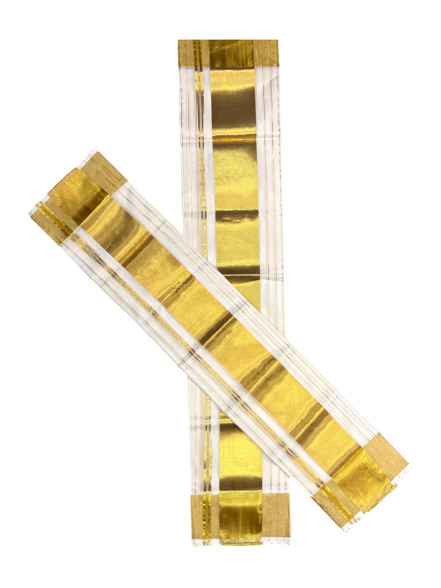 Southloom Premium Handloom Set Mundu with Kasavu and Golden Border (2.80 Mtr)