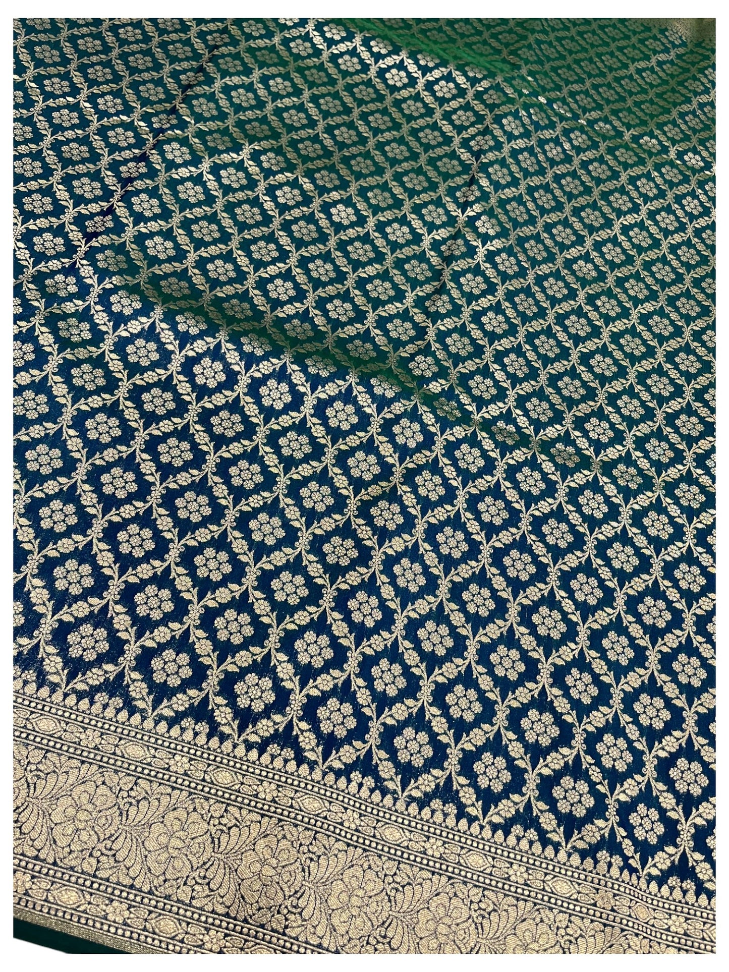 Southloom  Banarasi Silk Saree with Woven Work on Body and Borders