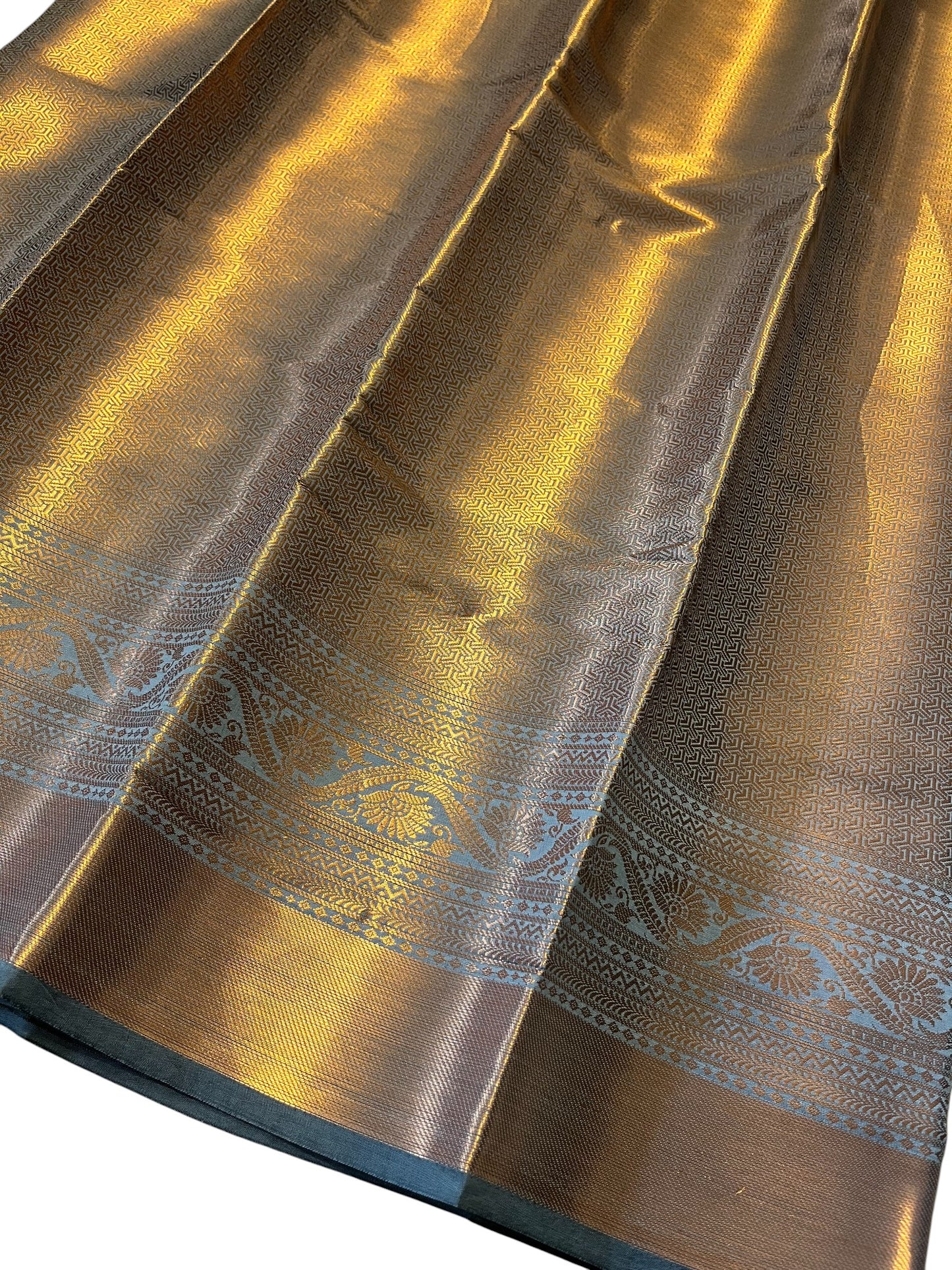 Southloom Premium Semi Silk Zari Work Brocade Saree in Bridal Green with Matching Pallu