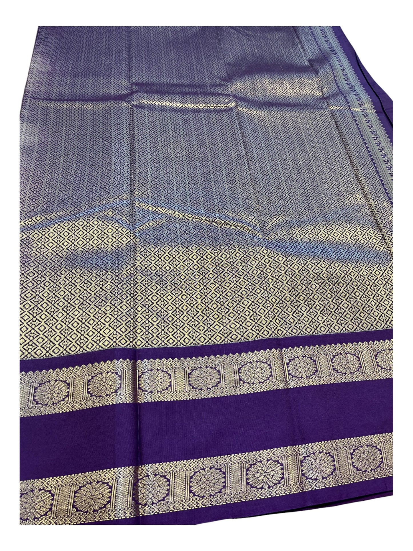 Southloom Banarasi Semi Silk Saree with Woven Work on Body (Yellow)