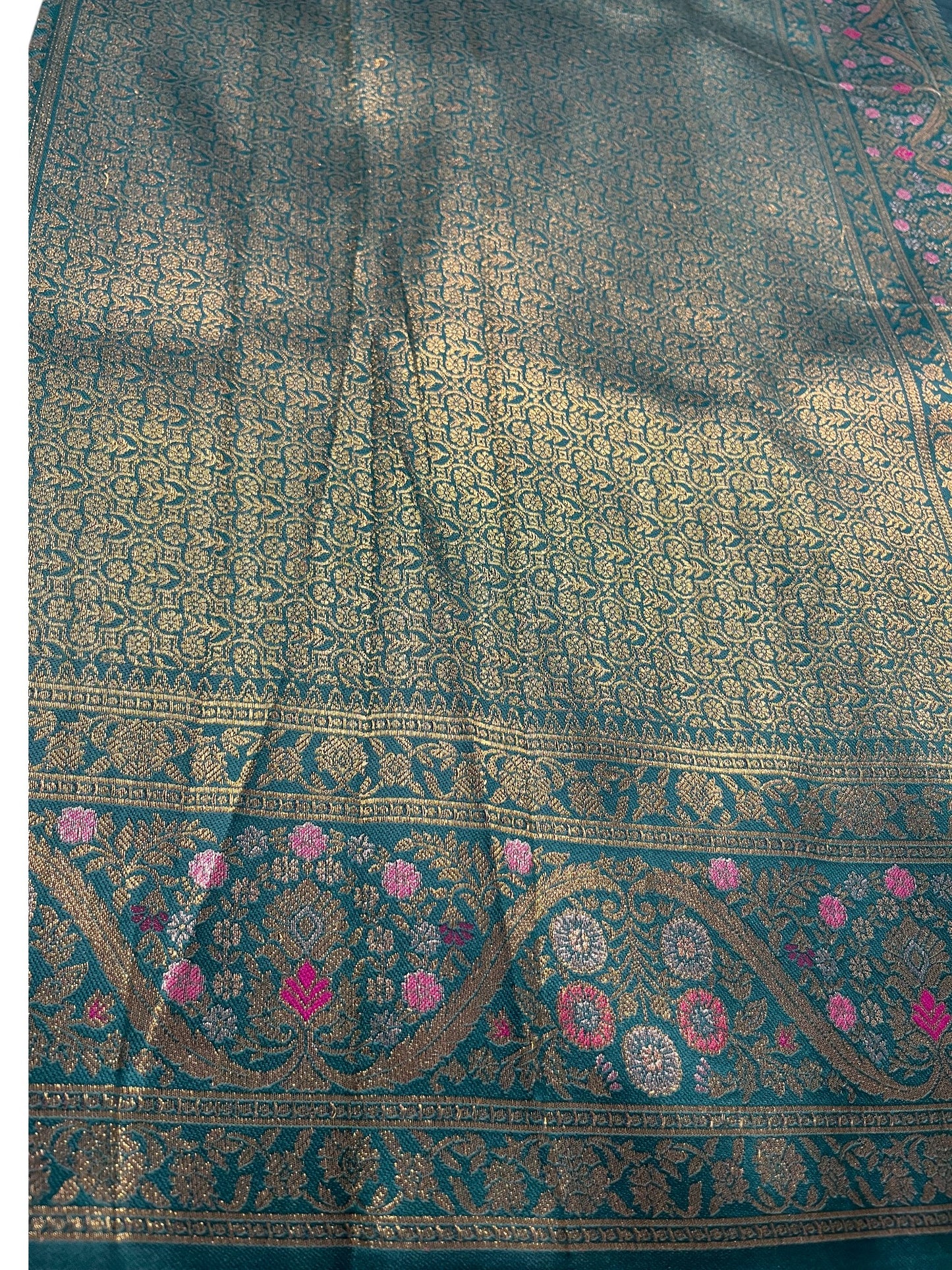 Southloom Semi Silk Saree with Woven Work on Body and Borders