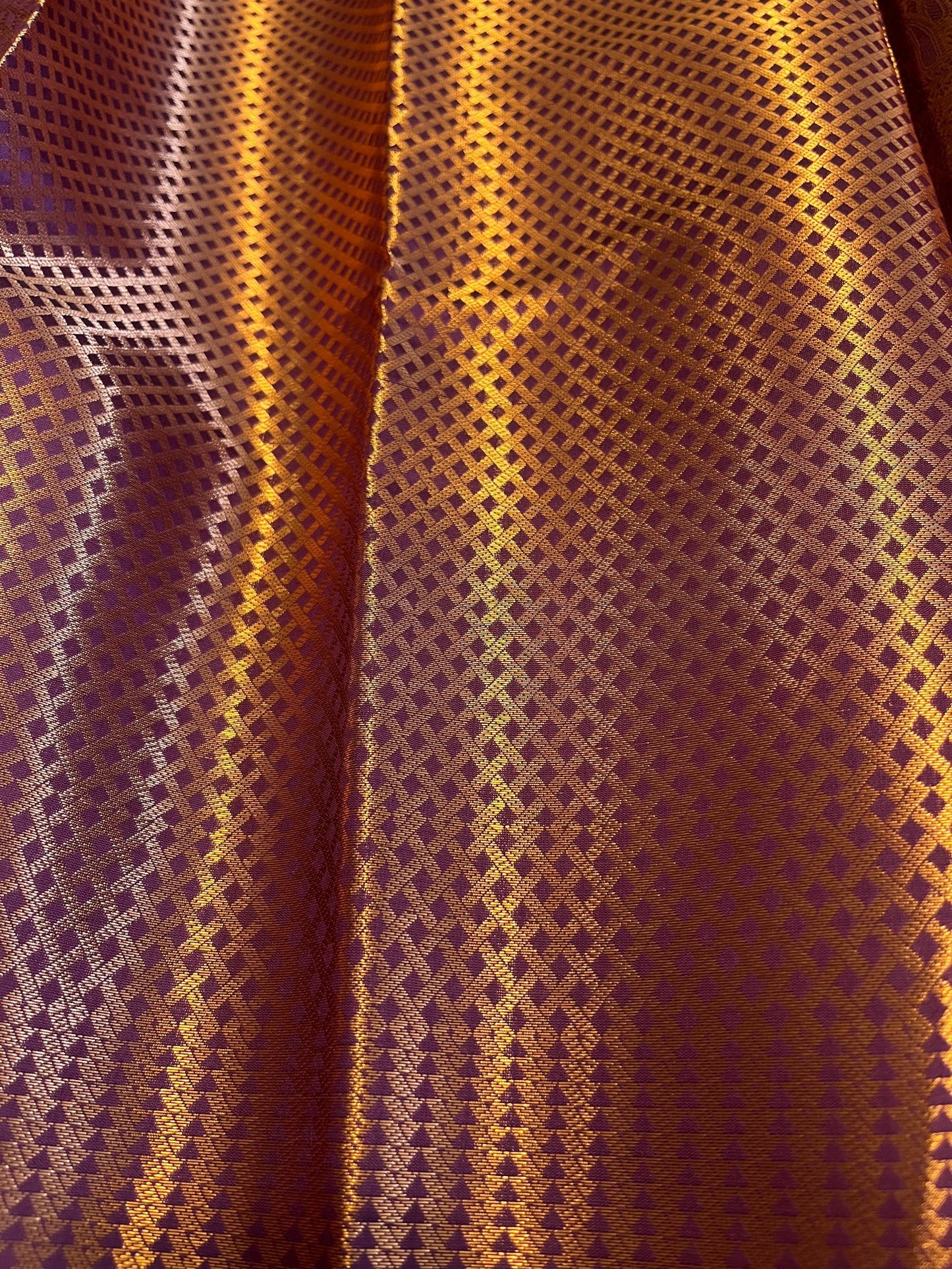 Southloom Premium Semi Silk Zari Work Brocade Saree in Bridal Purple with Matching Pallu