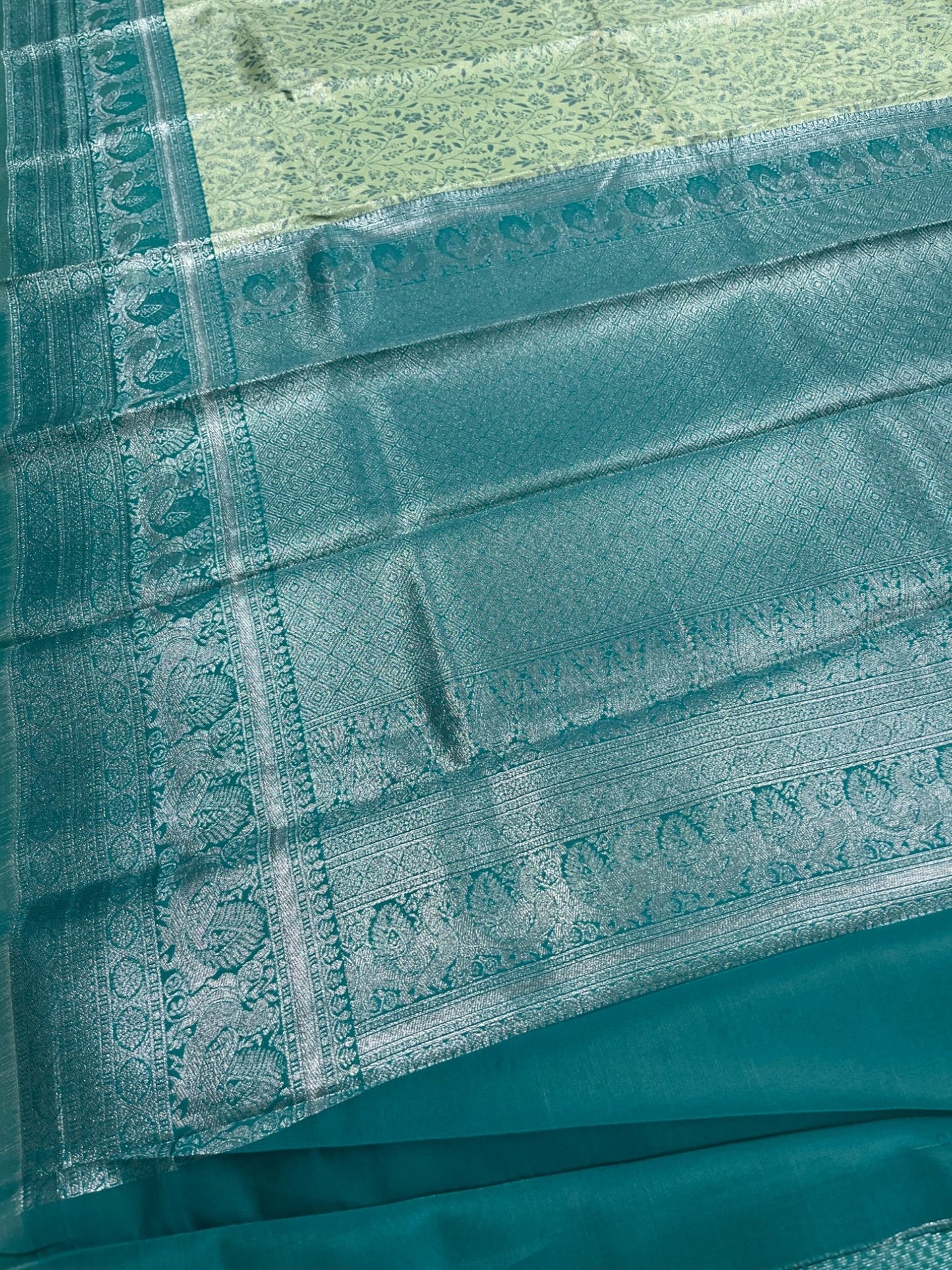 Southloom Tissue Silk Saree with Woven Work on Body and Borders