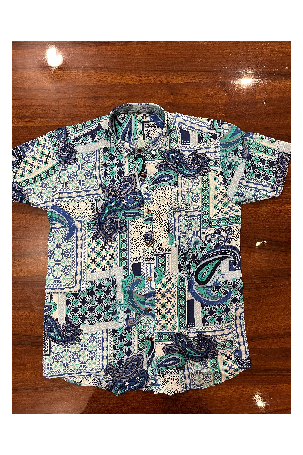 Southloom Jaipur Pure Cotton Printed Shirt For Men (Medium)