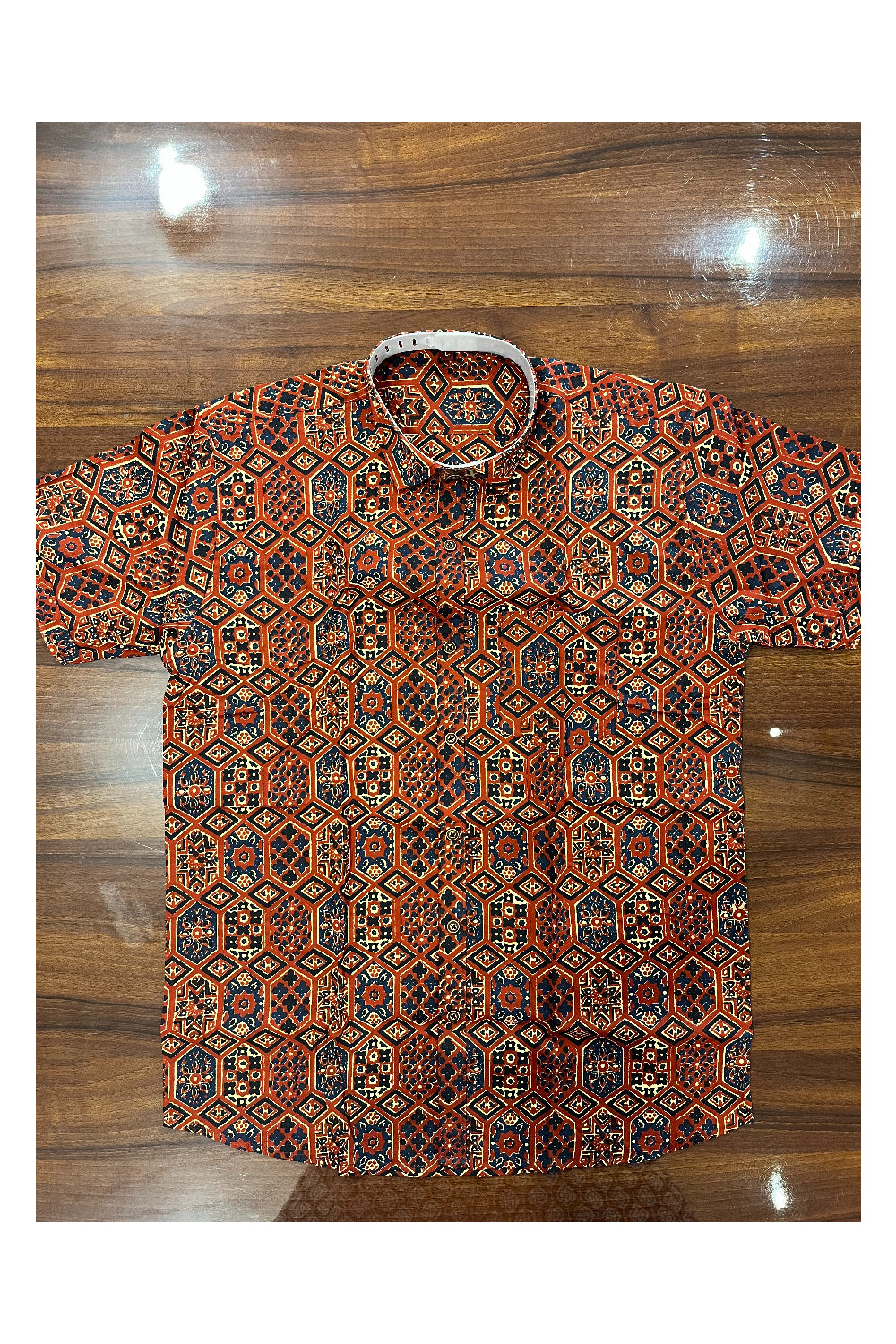 Southloom Jaipur Pure Cotton Printed Shirt For Men (Large)