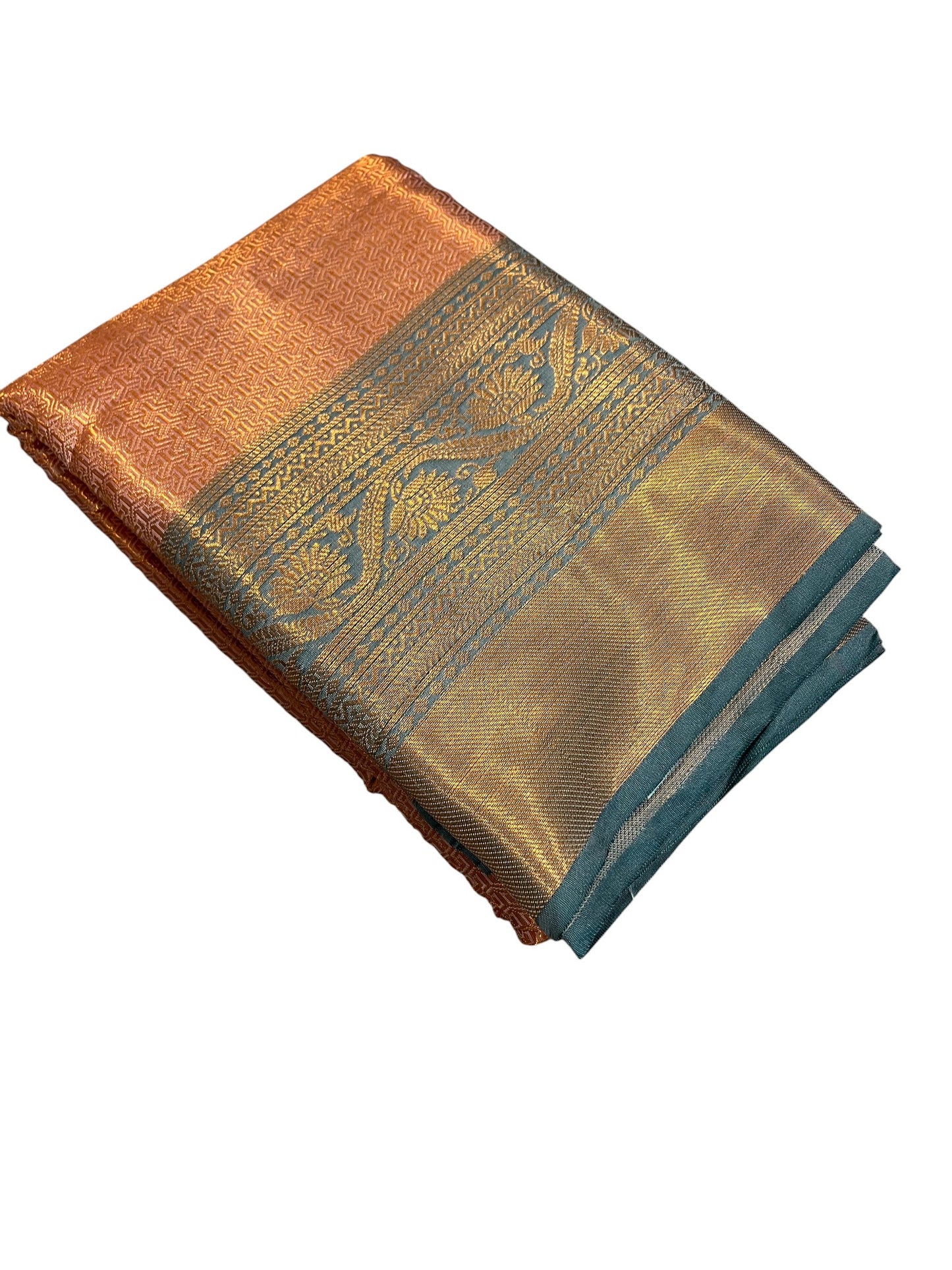 Southloom Premium Semi Silk Zari Work Brocade Saree in Bridal Peach with Matching Pallu