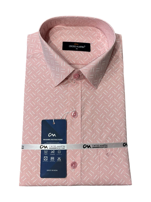 Southloom Pure Cotton Pink Cheack Shirt (40 FS)