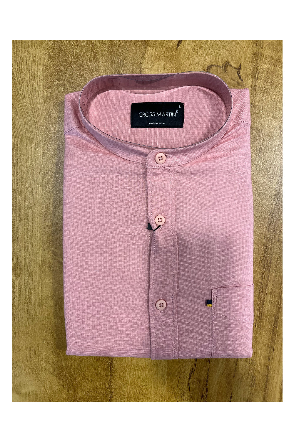 Southloom Pink Short Cotton Kurta Shirt for Men