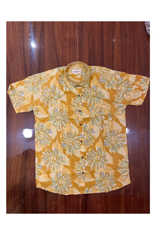 Southloom Jaipur Pure Cotton Printed Shirt For Men (Large)