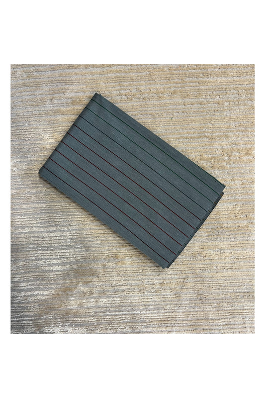 Southloom Kerala Cotton Saree with Lines on Body in Grey