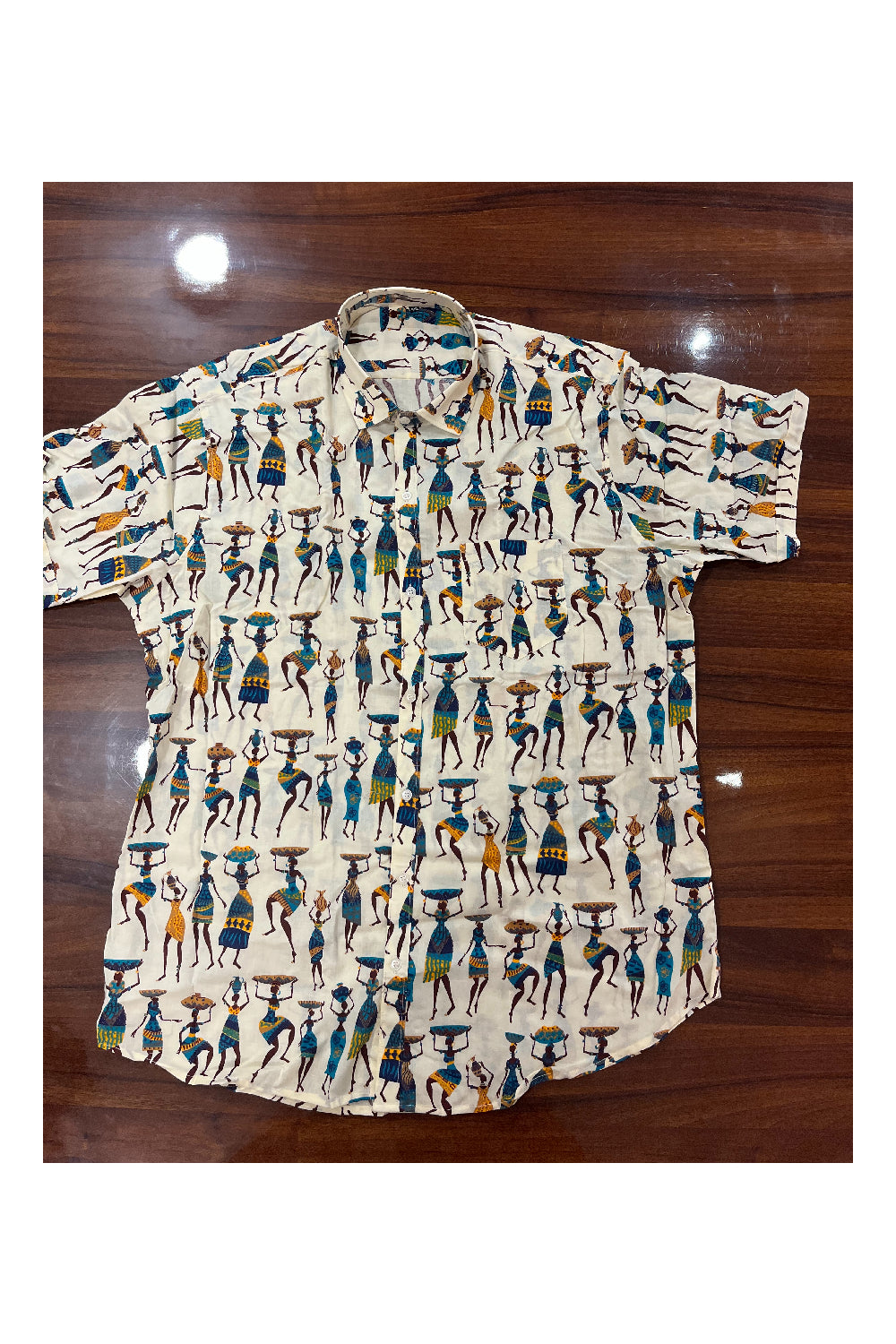 4 XL - Jaipur Printed Shirt Half Sleeve