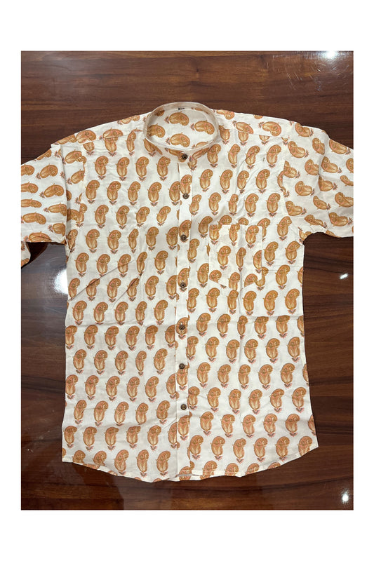 Southloom Jaipur Pure Cotton Printed Shirt For Men (Medium)