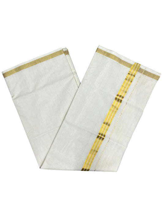 Southloom Super Premium Balaramapuram Handloom Cotton Saree with Gold Kasavu and Border