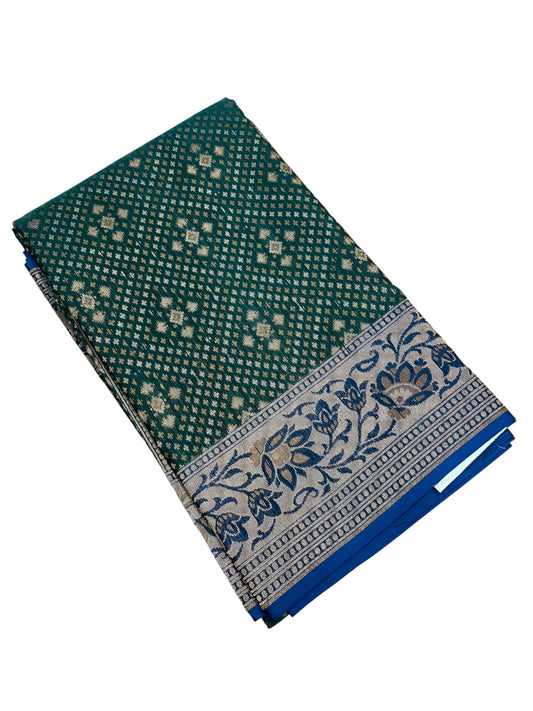 Southloom Banarasi Silk Saree with Woven Work on Body and Borders