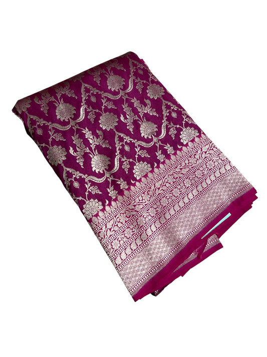 Southloom Banarasi Silk Saree with Woven Work on Body and Borders