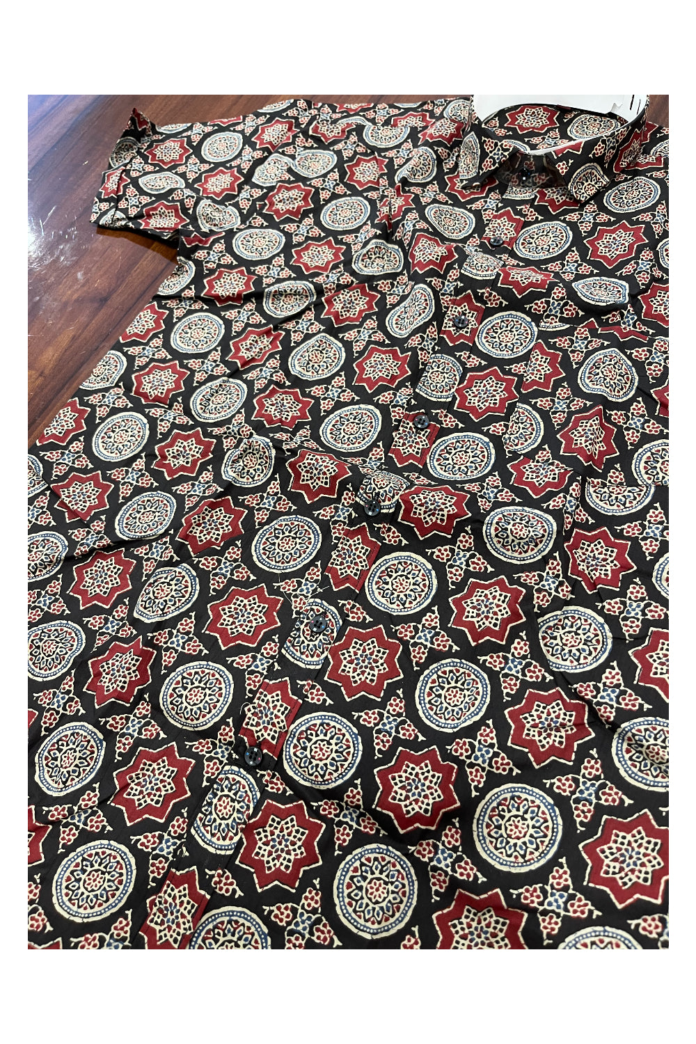 Southloom Jaipur Pure Cotton Printed Shirt For Men (Medium)