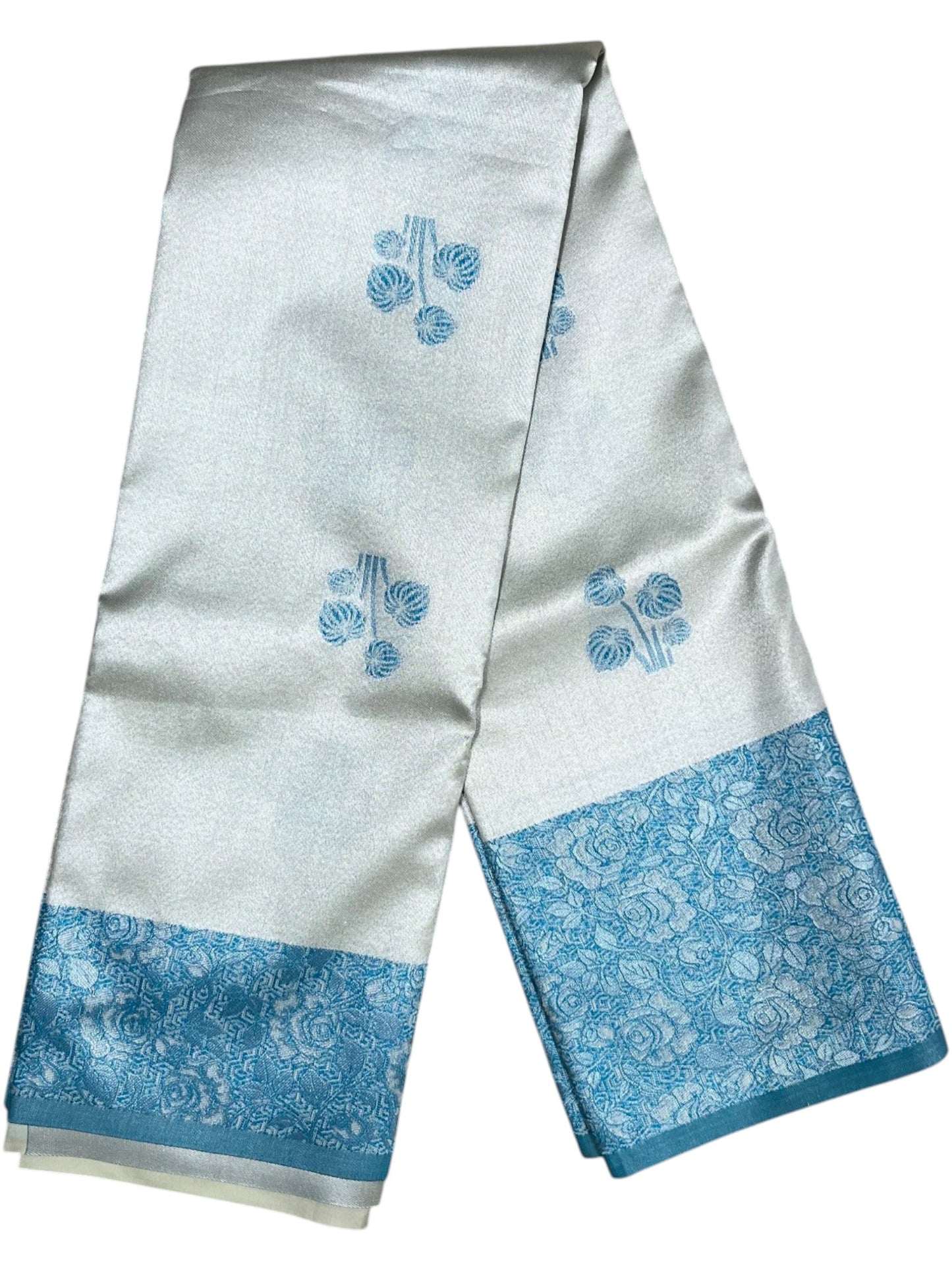 Southloom Tissue Silk Saree with Woven Work on Body and Borders