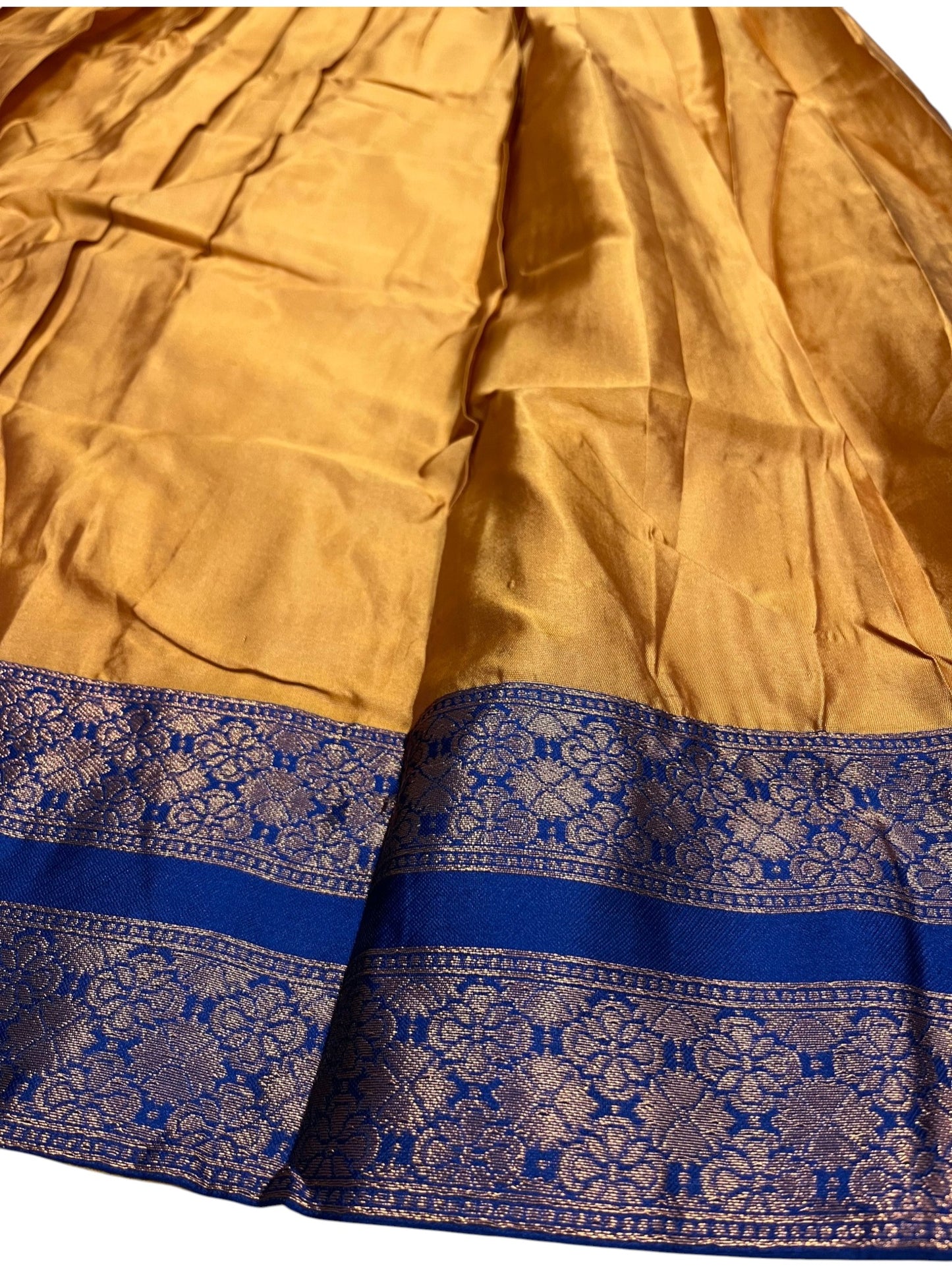 Southloom Semi Silk Dhavani Set with Pavada and Yellow Blouse PieceSLDHAVANI SL542