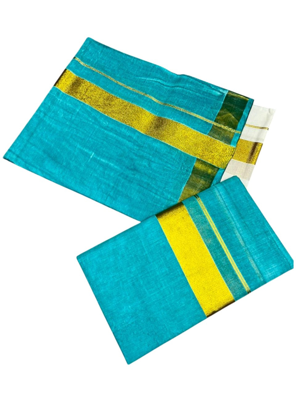 Southloom Tie & Dye - Half & Half  Multi Colour Design Set Mundu with Super Soft Cotton (Mundum Neriyathum) 2.80 mtrs SL264