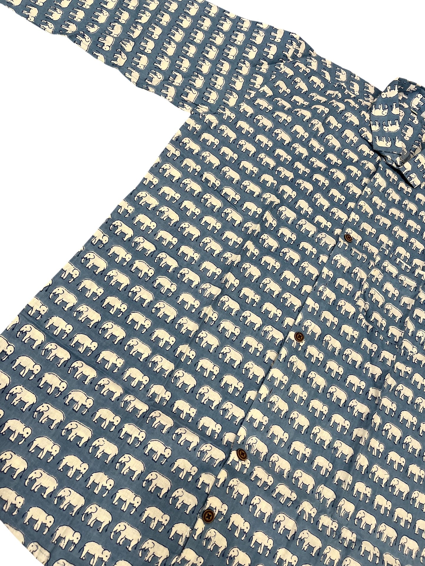 Southloom Jaipur Pure Cotton Block Printed Shirt for Men (Medium)