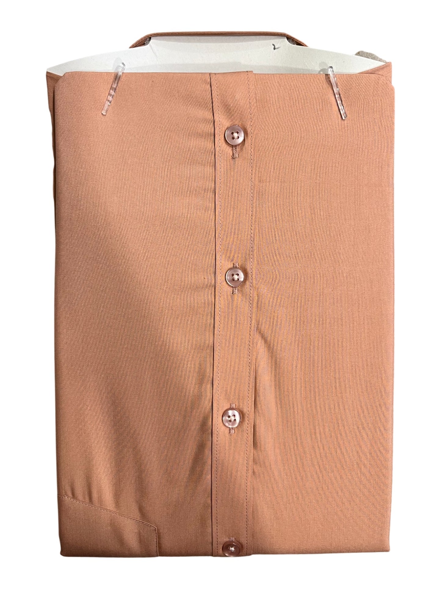 Southloom Pure Cotton Peach Plain Shirt (38 FS)