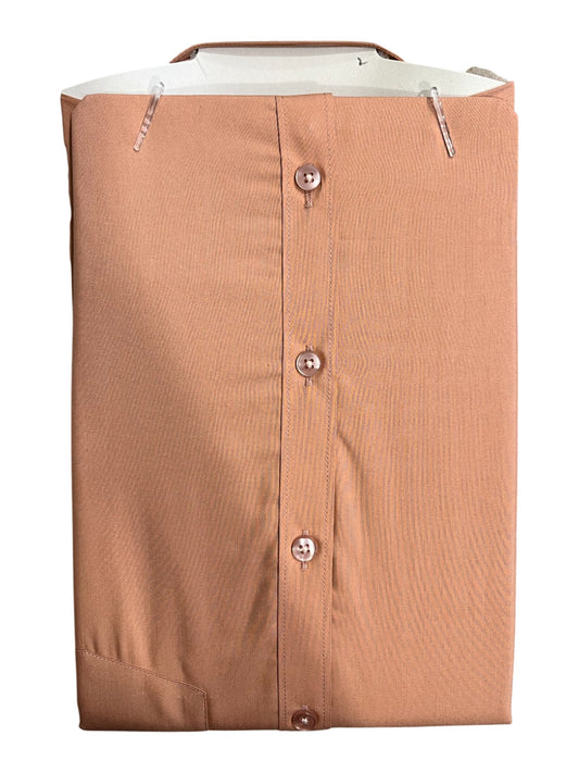 Southloom Pure Cotton Peach Plain Shirt (38 FS)
